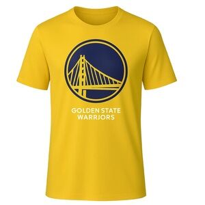 NBA Steph Curry #30 Golden State Yellow Tee Large